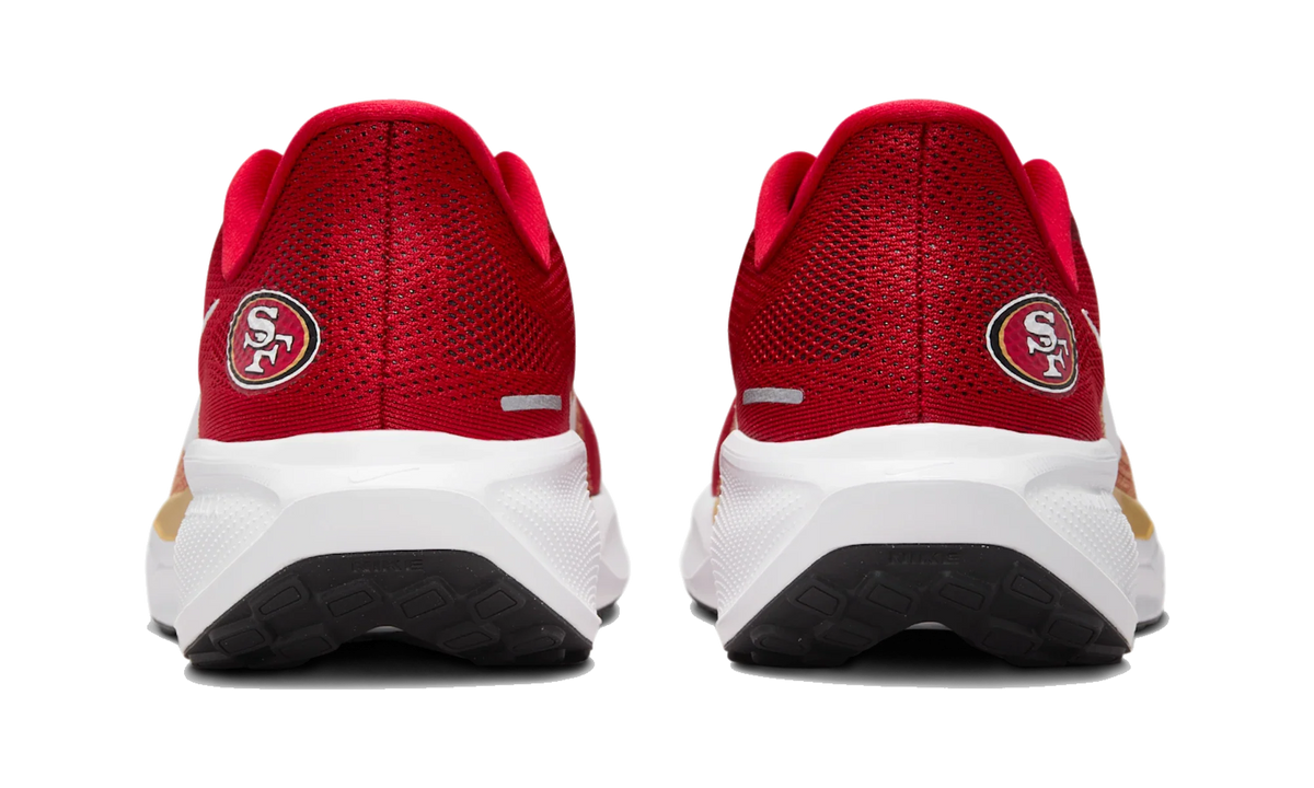 Overkicks - Nike Air Zoom Pegasus 41 San Francisco 49ers (2025) (IB3186-600) - detalle talon