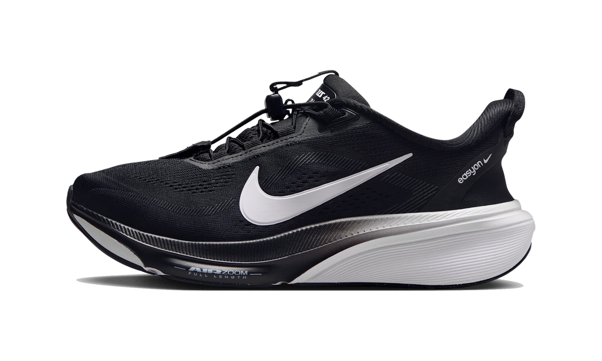 Overkicks - Nike Air Zoom Pegasus 42 EasyOn Black White (Womens) (IH1850-001) - vista lateral
