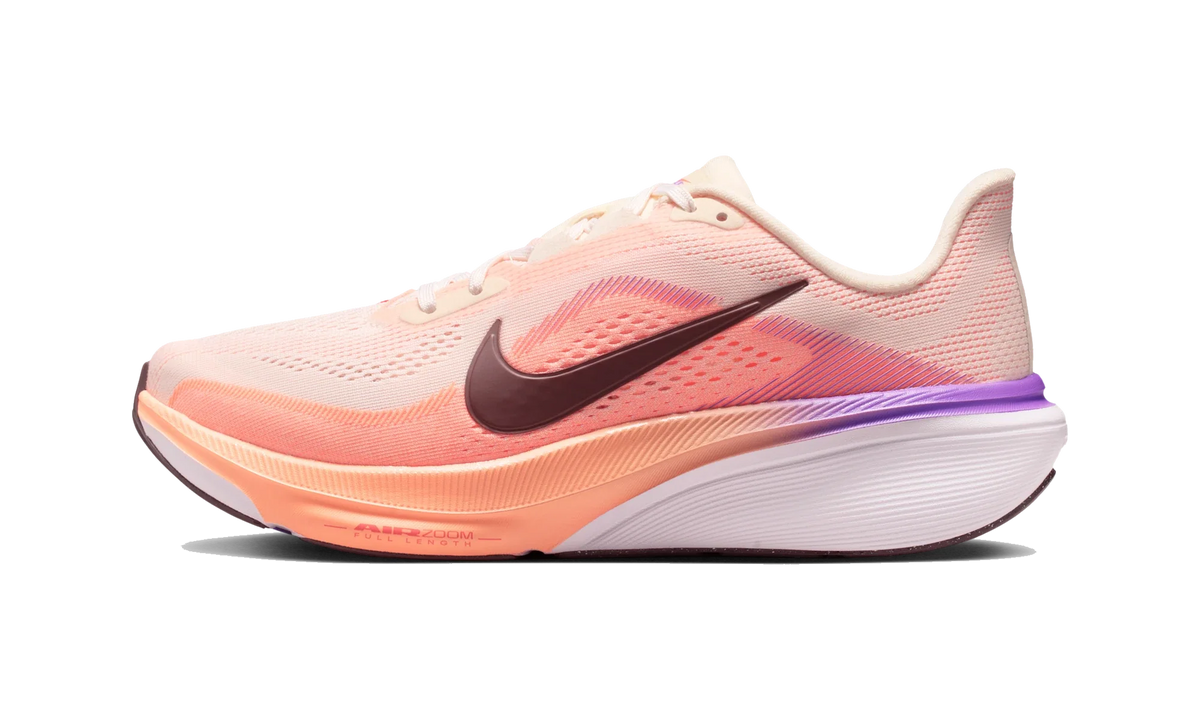 Overkicks - Nike Air Zoom Pegasus 42 Orange Pulse Bright Violet (Womens) (IB1881-113) - vista lateral