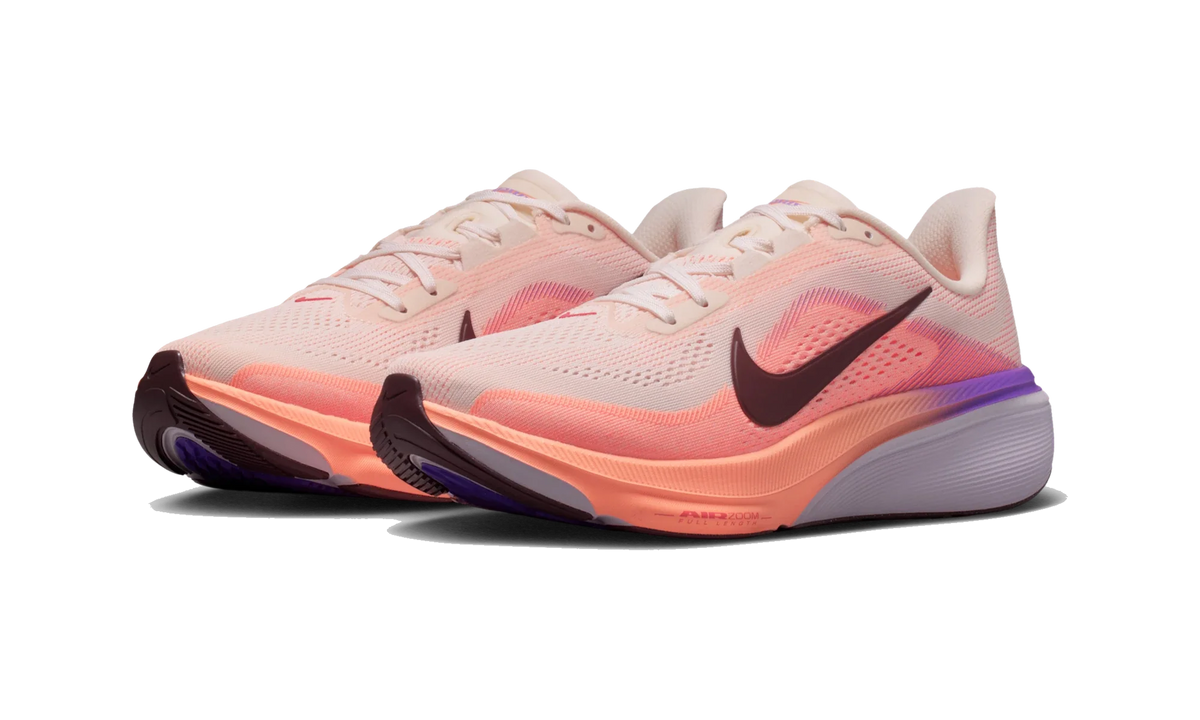 Overkicks - Nike Air Zoom Pegasus 42 Orange Pulse Bright Violet (Womens) (IB1881-113) - vista trasera
