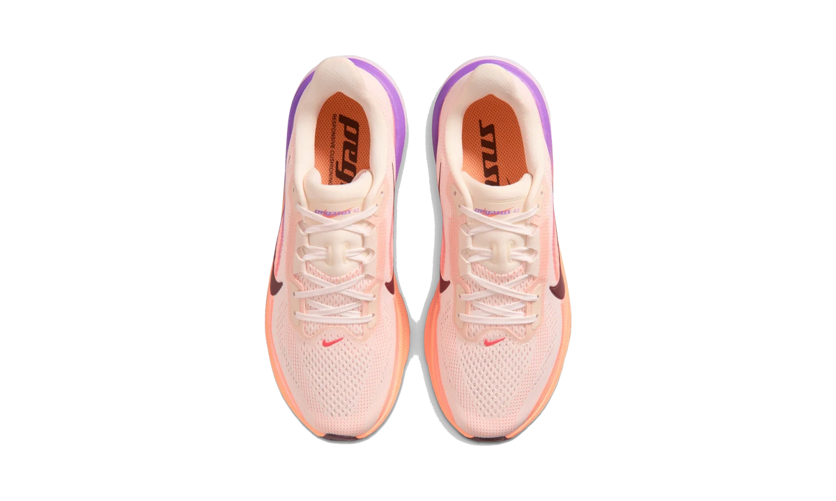 Overkicks - Nike Air Zoom Pegasus 42 Orange Pulse Bright Violet (Womens) (IB1881-113) - vista superior