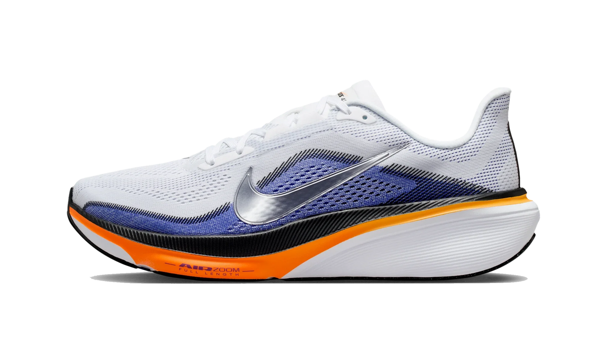 Overkicks - Nike Air Zoom Pegasus 42 White Lapis Total Orange (IB1873-102) - vista lateral