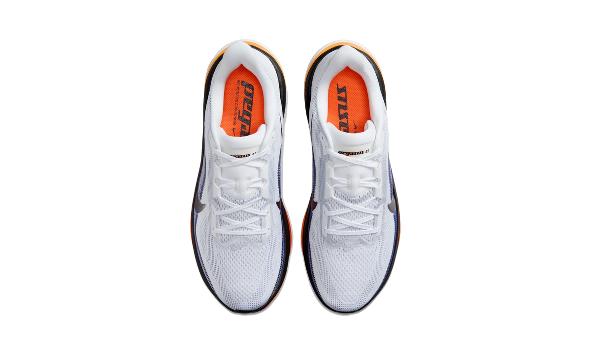 Overkicks - Nike Air Zoom Pegasus 42 White Lapis Total Orange (IB1873-102) - vista superior