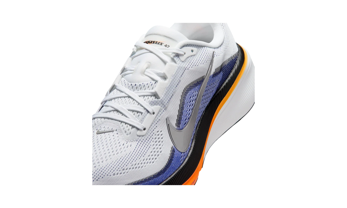 Overkicks - Nike Air Zoom Pegasus 42 White Lapis Total Orange (IB1873-102) - detalle lateral interior