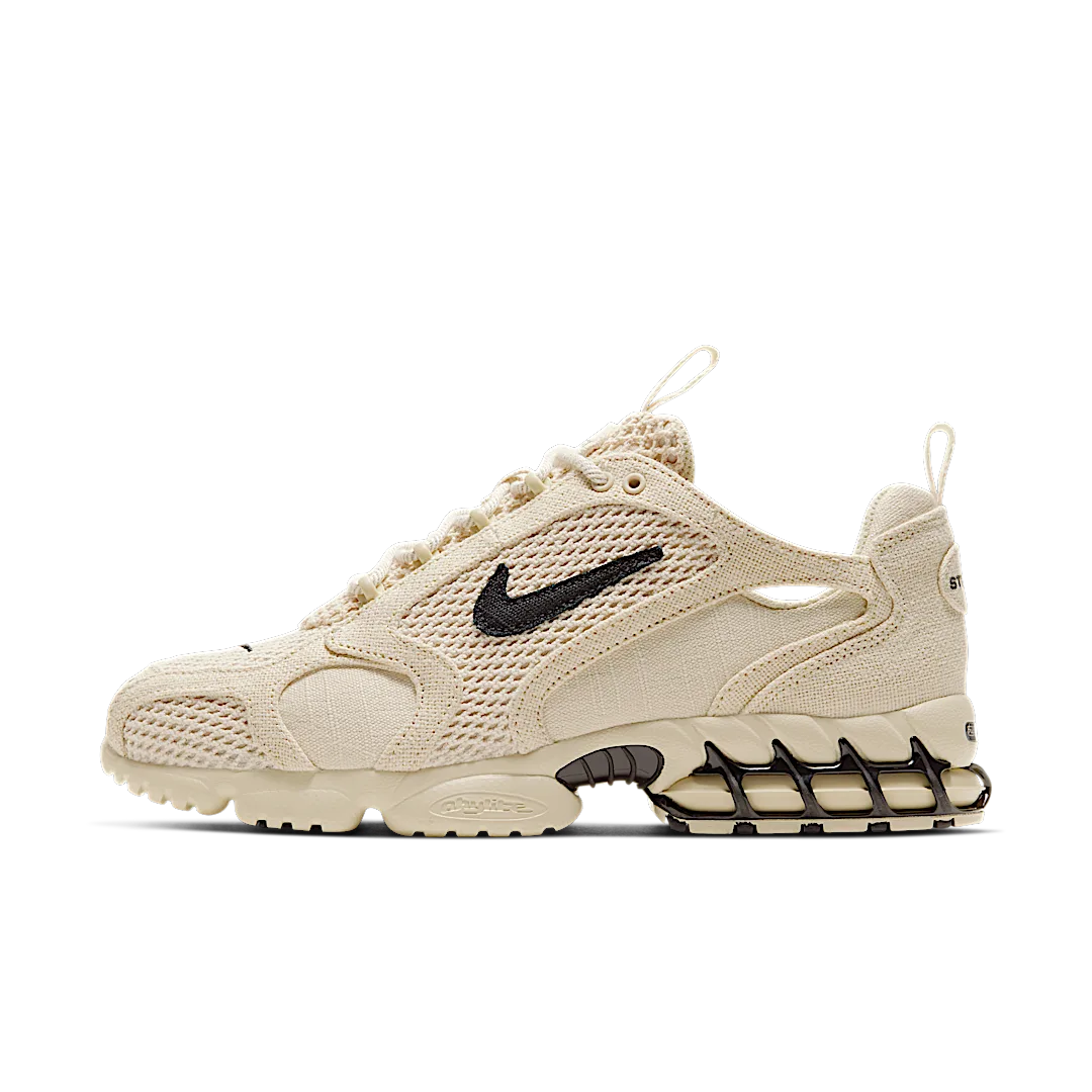 Overkicks - Nike Air Zoom Spiridon Cage 2 Stussy Fossil (CQ5486-200) - vista lateral