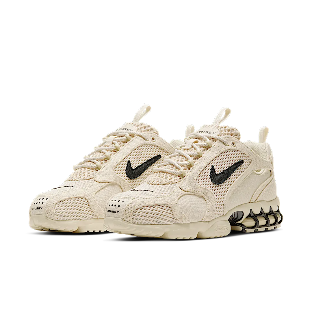 Overkicks - Nike Air Zoom Spiridon Cage 2 Stussy Fossil (CQ5486-200) - vista trasera