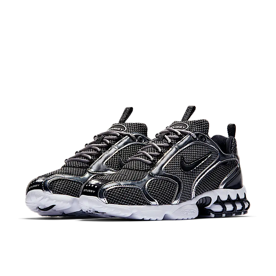 Overkicks - Nike Air Zoom Spiridon Cage 2 Stussy Pure Platinum (CU1854-001) - vista trasera
