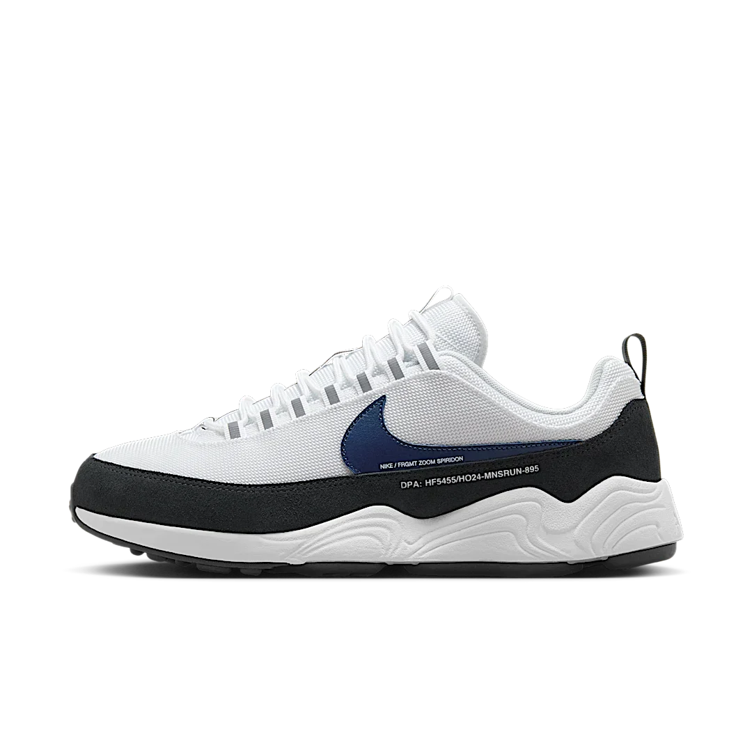 Overkicks - Nike Air Zoom Spiridon Fragment Design White Blue Void (HF5455-100) - vista lateral