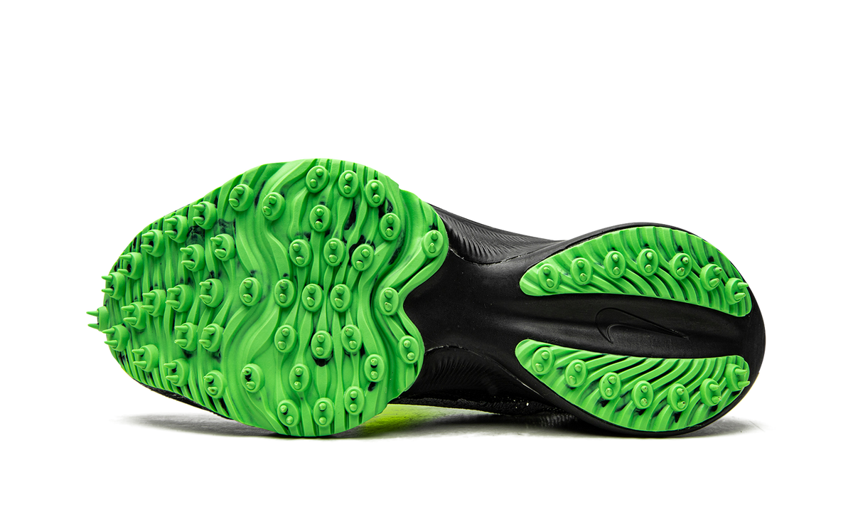 Overkicks - Nike Air Zoom Tempo Next% Flyknit Off-White Black Scream Green (CV0697-001) - detalle upper