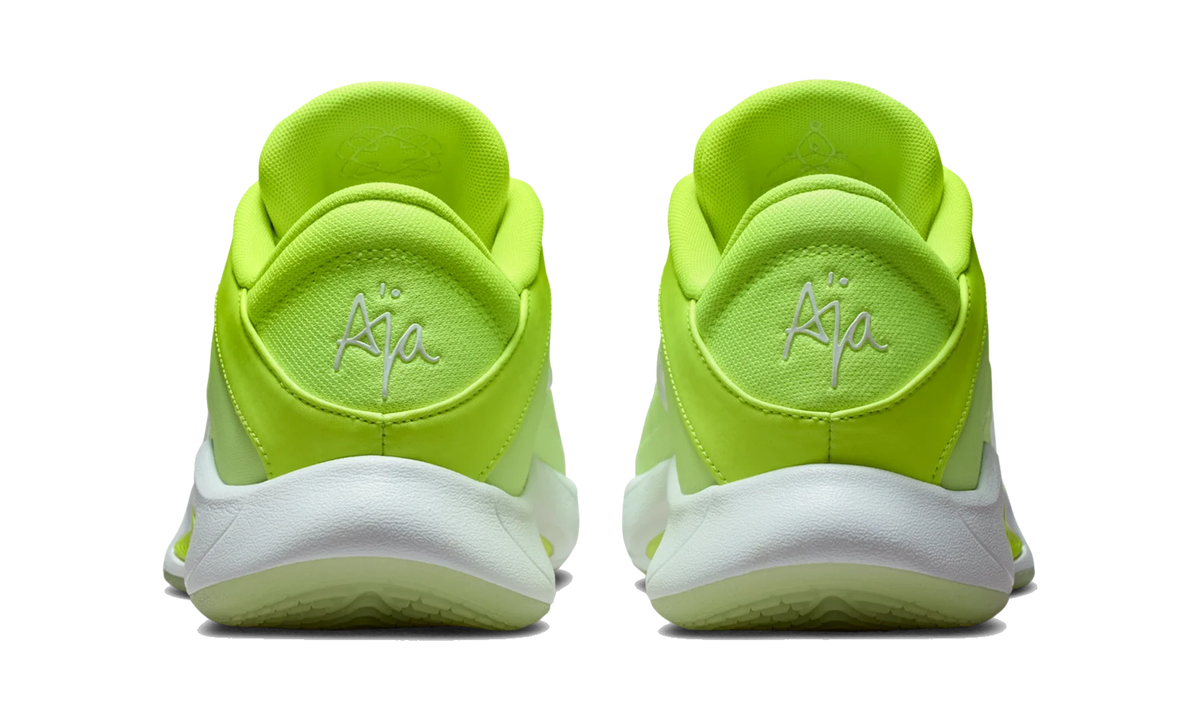 Overkicks - Nike Aja Wilson AOne Lem & Lime (Womens) (FZ8605-702) - detalle talon
