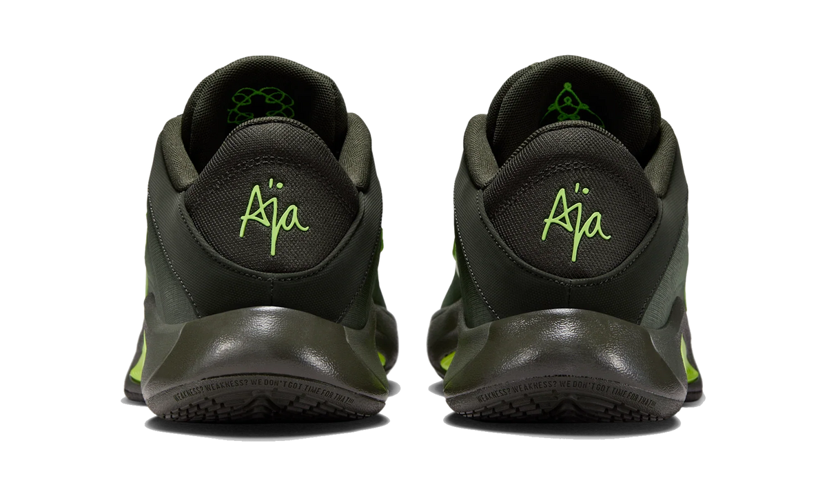Overkicks - Nike Aja Wilson AOne Sequoia (Womens) (FZ8605-301) - detalle talon