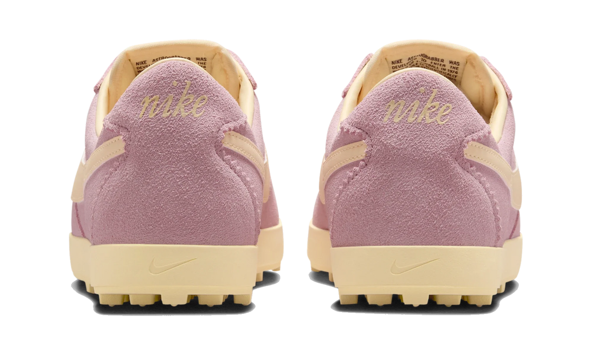 Overkicks - Nike Astro Grabber Suede Pink Foam Muslin (Womens) (IQ7611-600) - detalle talon