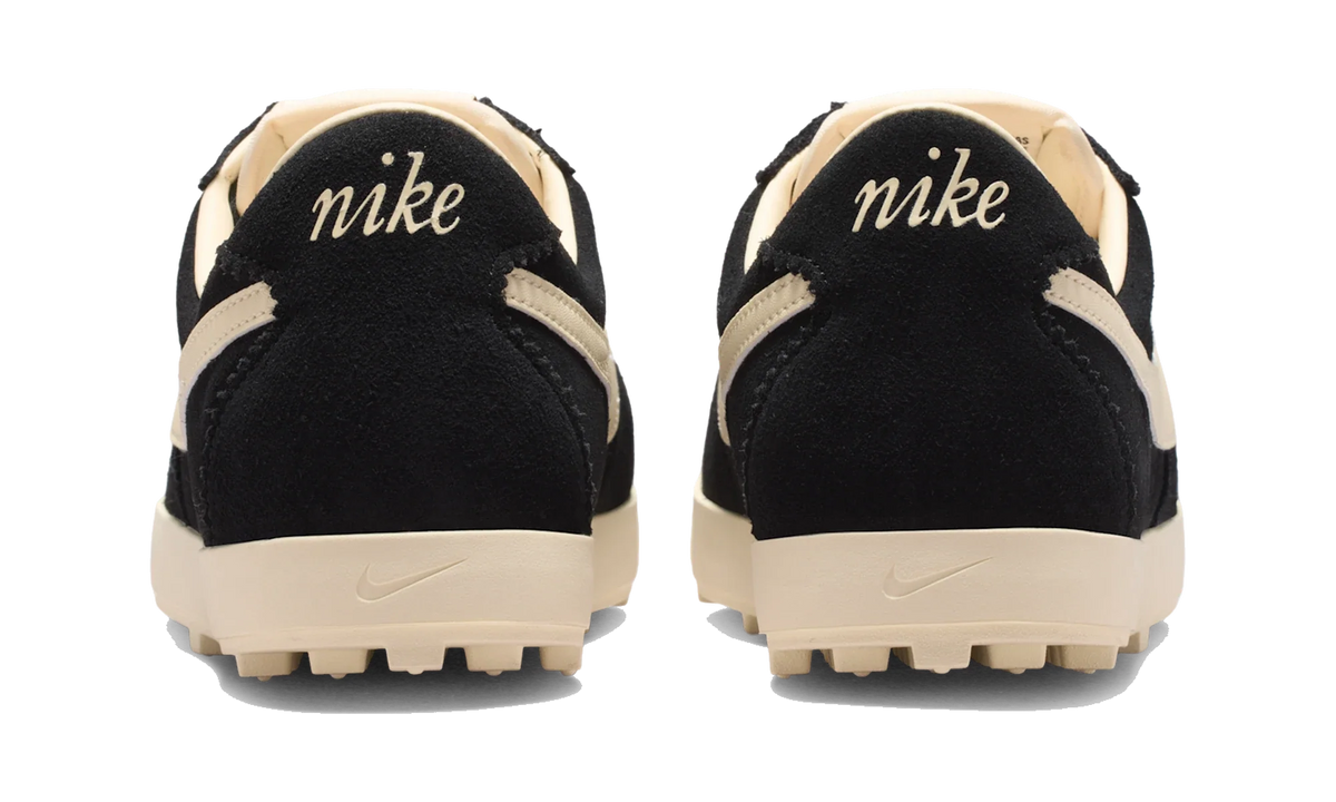 Overkicks - Nike Astrograbber Suede Black Muslin (Womens) (IQ7611-001) - detalle talon