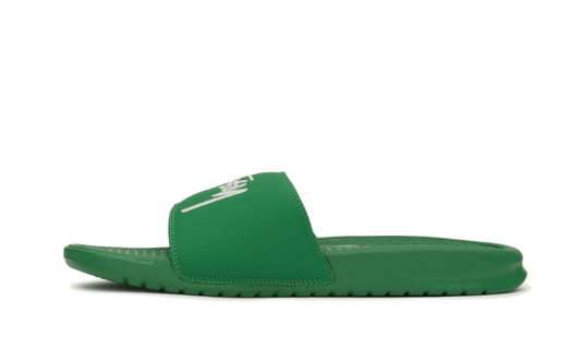 Overkicks - Nike Benassi Slide Stussy Pine Green Sail (DC5239-300) - vista lateral