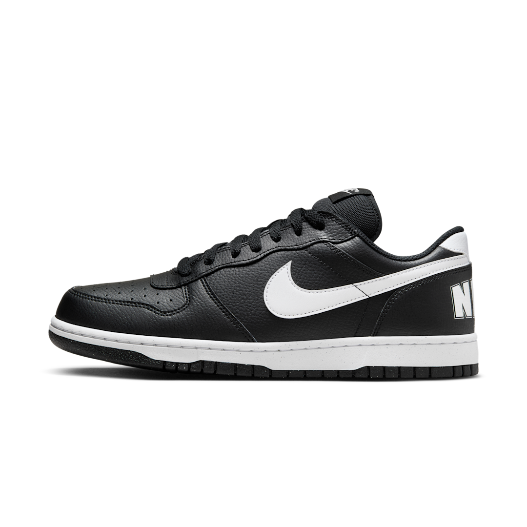 Overkicks - Nike Big Nike Low Black White (355152-016) - vista lateral