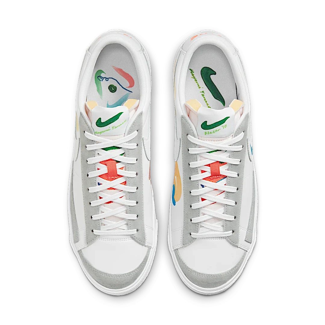 Overkicks - Nike Blazer Low 77 Flyleather Mayumi Yamase White (DM0882-100) - par completo