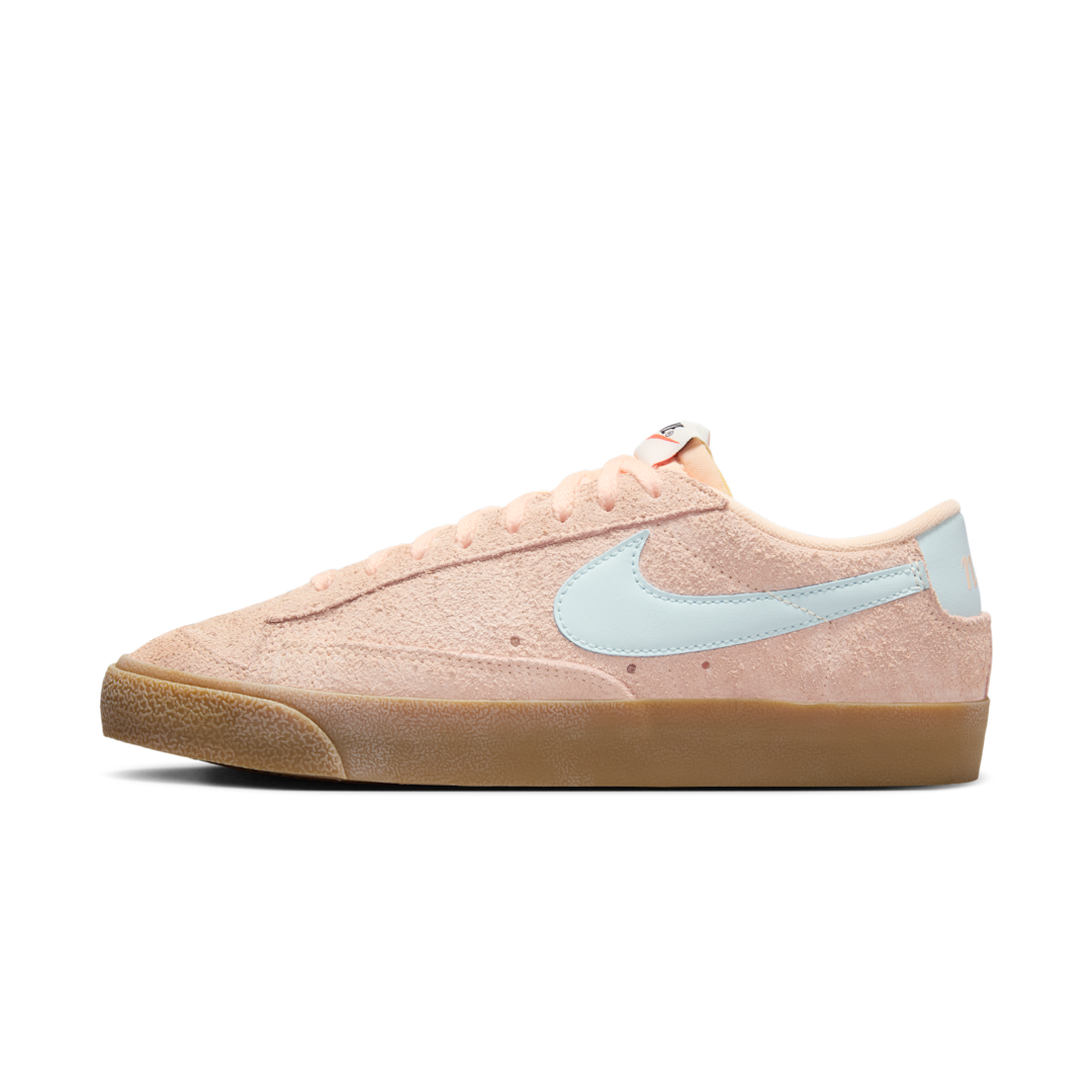 Overkicks - Nike Blazer Low 77 Vintage Crimson Tint Glacier Blue (Womens) (FQ8060-800) - vista lateral