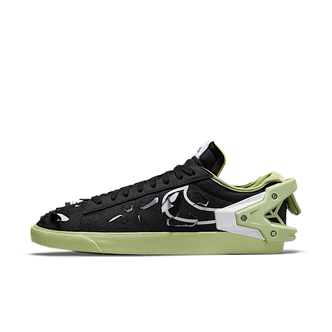 Overkicks - Nike Blazer Low Acronym Black Olive Aura (DO9373-001) - vista lateral