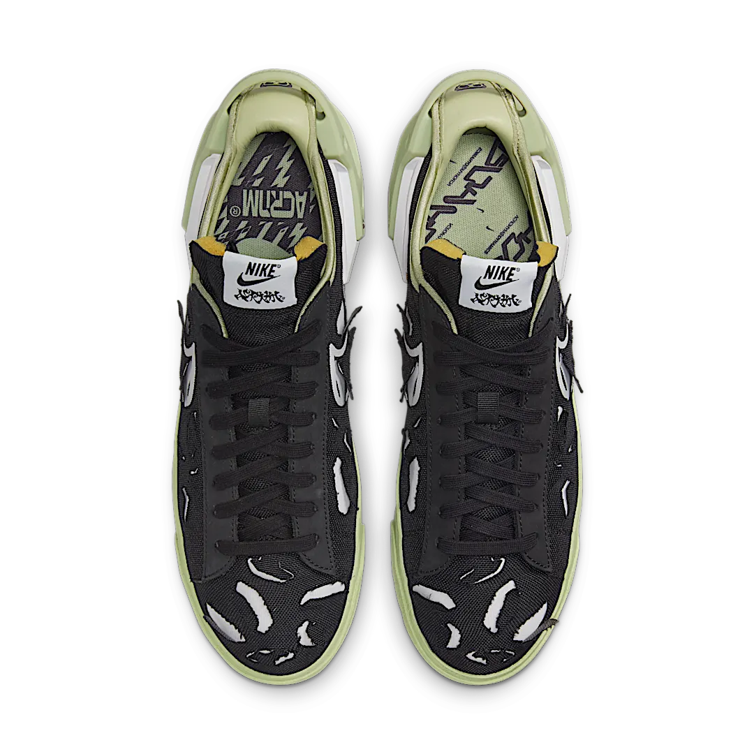 Overkicks - Nike Blazer Low Acronym Black Olive Aura (DO9373-001) - par completo