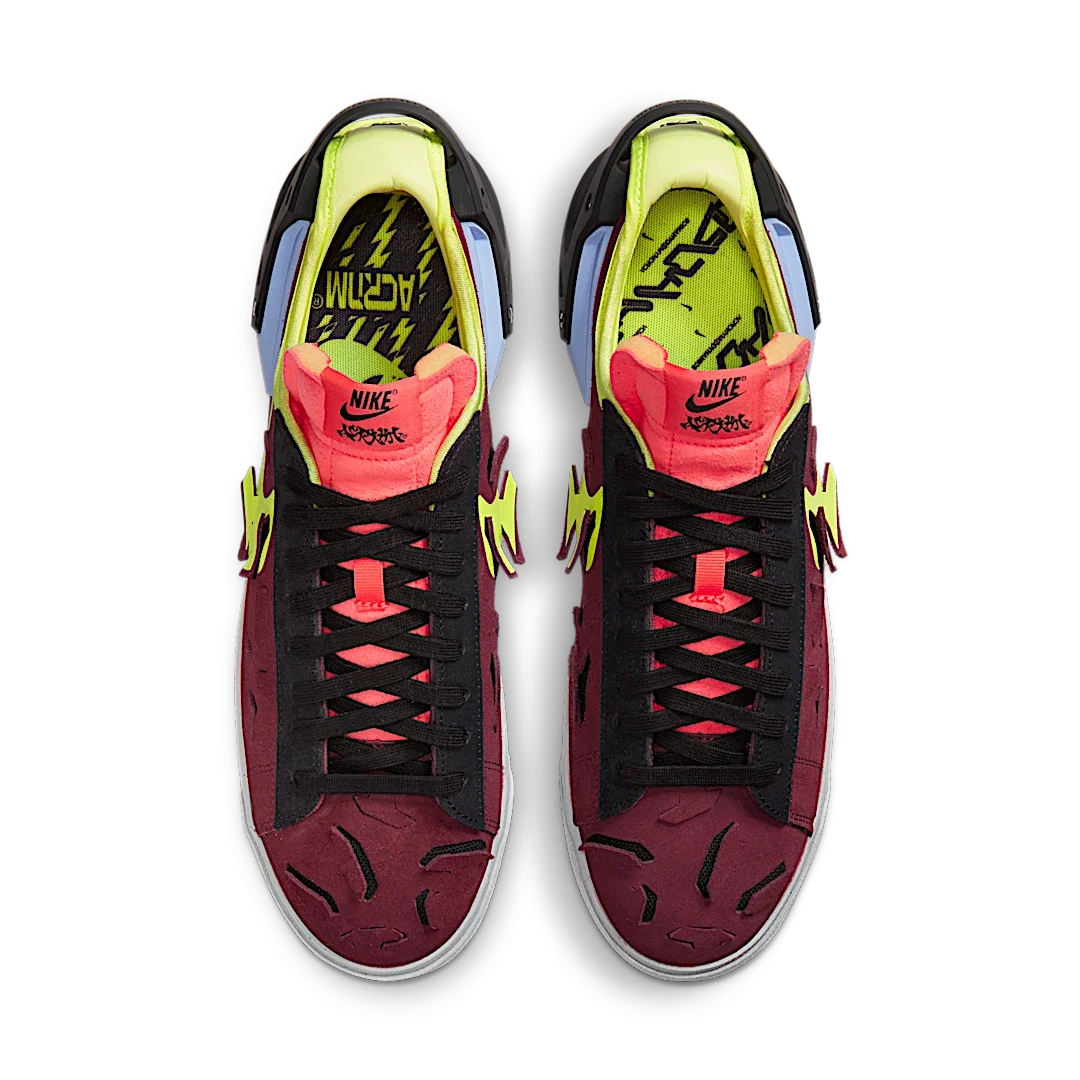 Overkicks - Nike Blazer Low Acronym Night Maroon (DN2067-600) - par completo