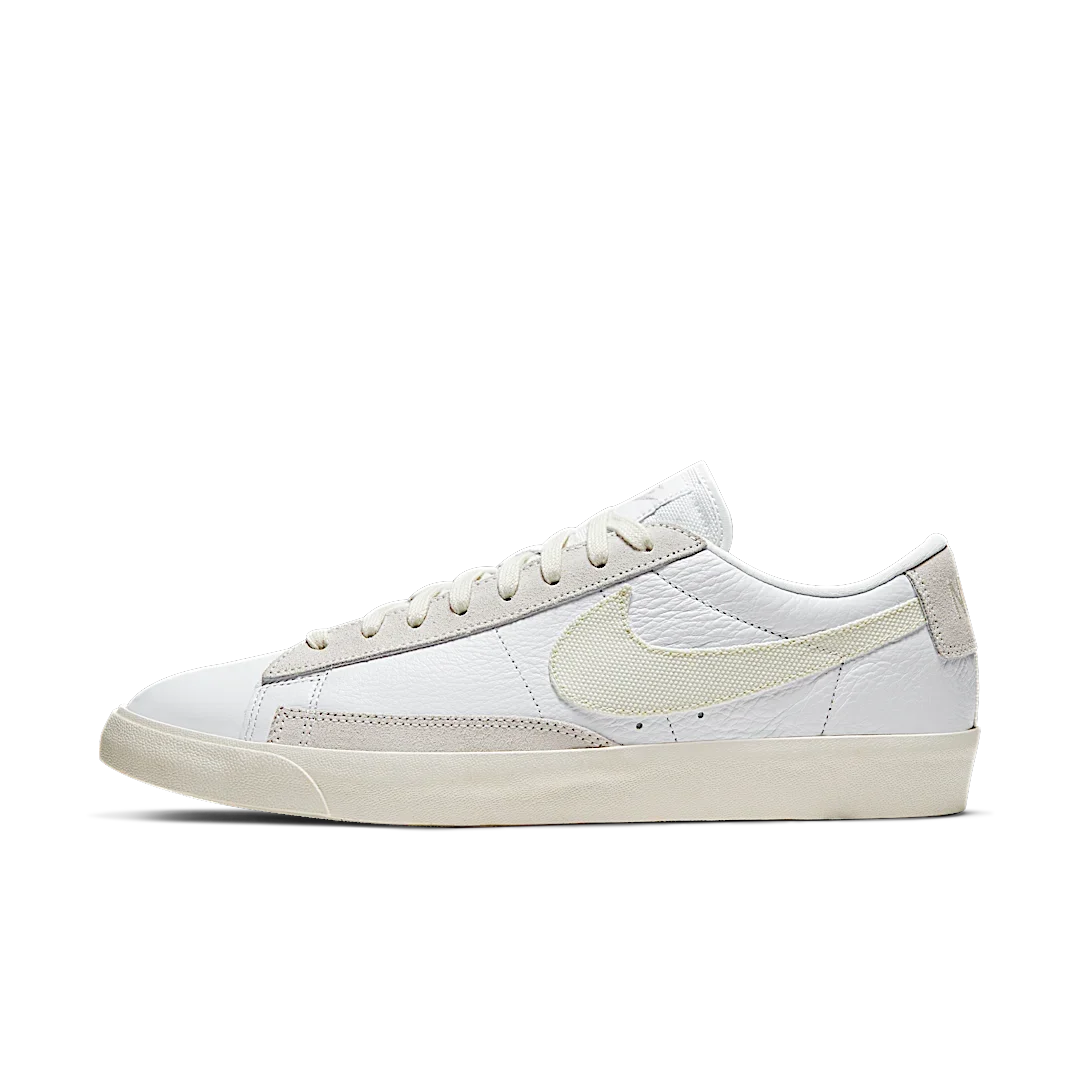 Overkicks - Nike Blazer Low Leather White Sail (CW7585-100) - vista lateral