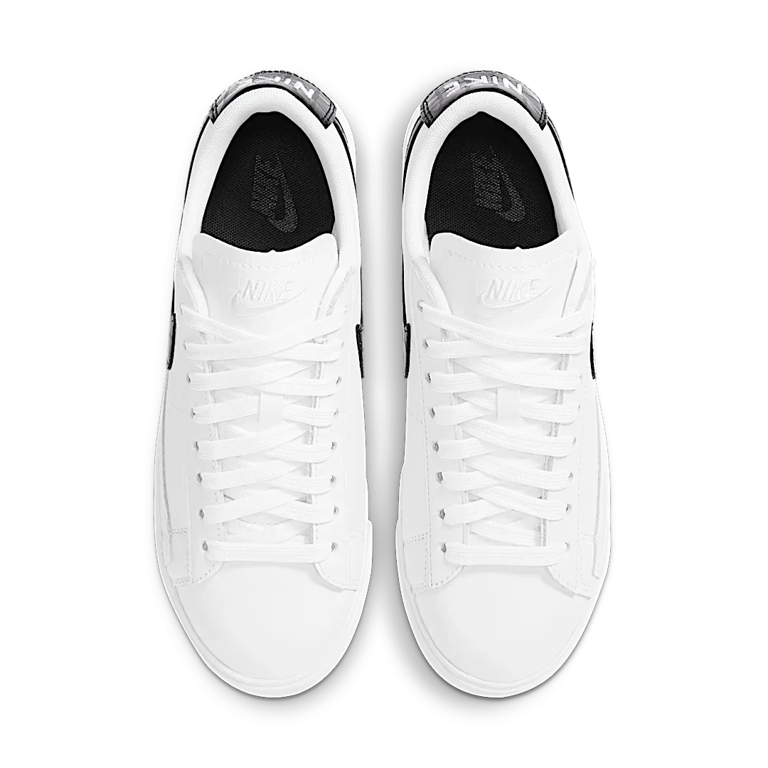 Overkicks - Nike Blazer Low White Black Croc (Womens) (BQ0033-100) - par completo
