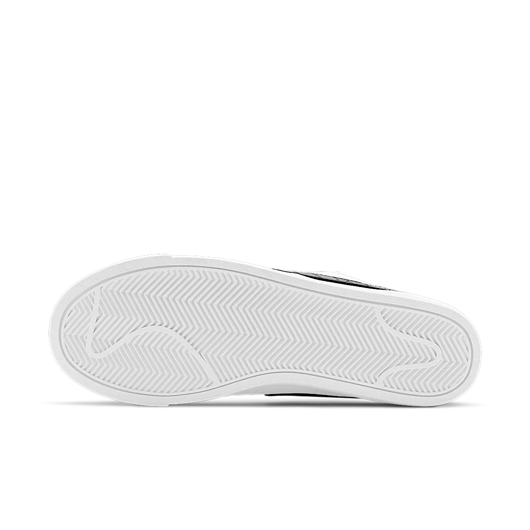 Overkicks - Nike Blazer Low White Black Croc (Womens) (BQ0033-100) - detalle suela