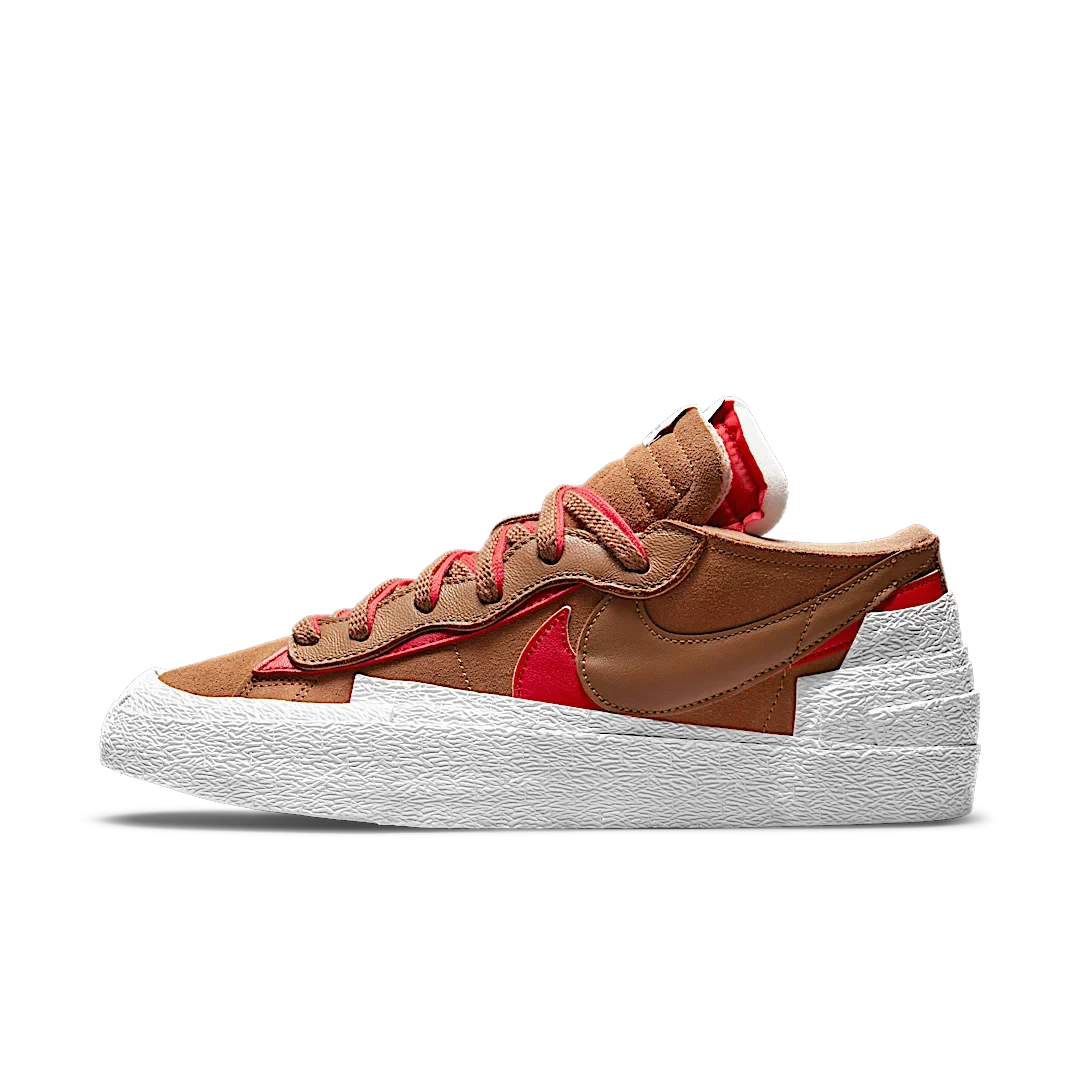 Overkicks - Nike Blazer Low sacai British Tan (DD1877-200) - vista lateral