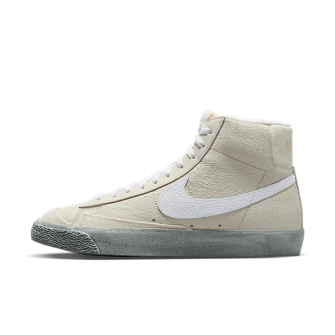 Overkicks - Nike Blazer Mid 77 EMB Summit White Phantom (DV0797-100) - vista lateral