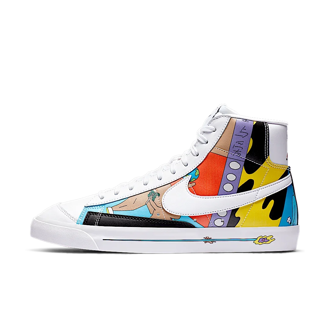Overkicks - Nike Blazer Mid 77 Flyleather Ruohan Wang (CZ3775-900) - vista lateral