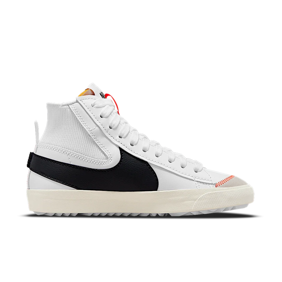 Overkicks - Nike Blazer Mid 77 Jumbo White Black (DD3111-100) - par completo