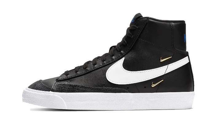 Overkicks - Nike Blazer Mid 77 LX Black White (Womens) (CZ4627-001) - vista lateral