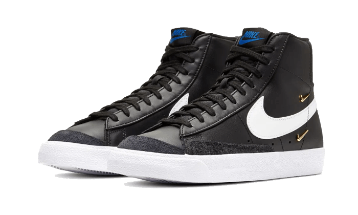Overkicks - Nike Blazer Mid 77 LX Black White (Womens) (CZ4627-001) - vista trasera