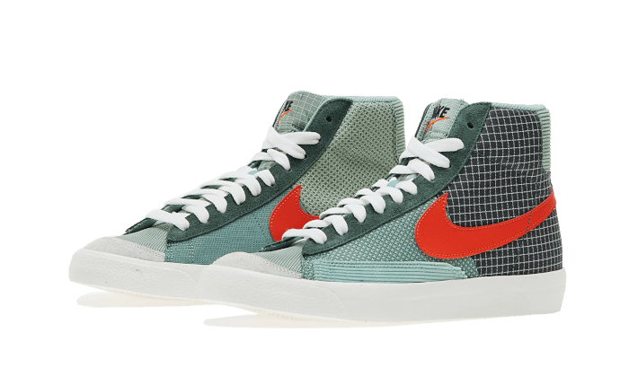 Overkicks - Nike Blazer Mid 77 Patch Dutch Green (DD1162-300) - vista trasera