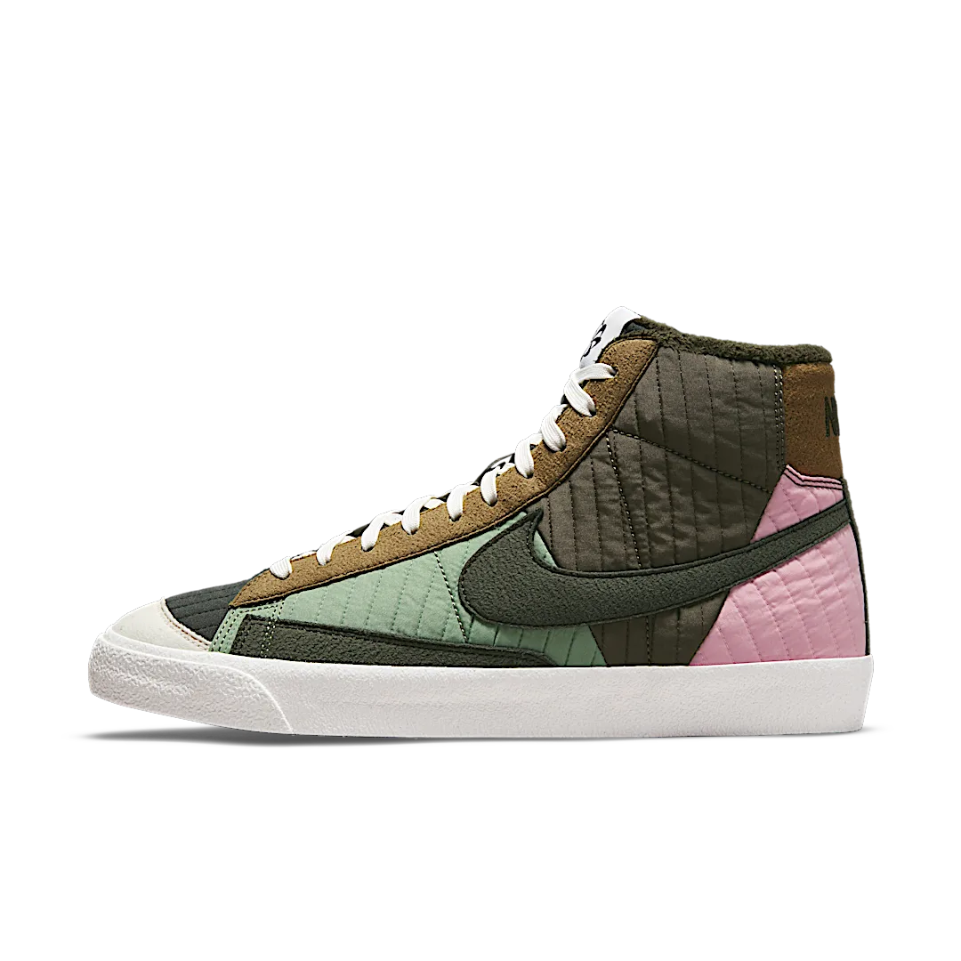 Overkicks - Nike Blazer Mid 77 Premium Toasty Sequoia Quilted (DD8024-300) - vista lateral