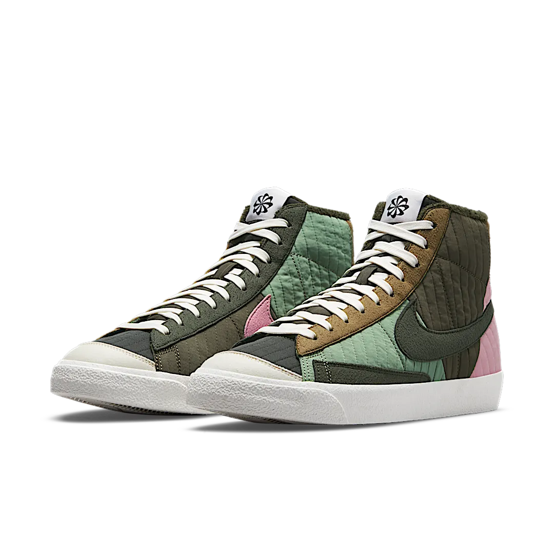 Overkicks - Nike Blazer Mid 77 Premium Toasty Sequoia Quilted (DD8024-300) - vista trasera