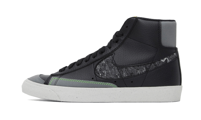 Overkicks - Nike Blazer Mid 77 Vintage Black Light Bone (CW6726-001) - vista lateral