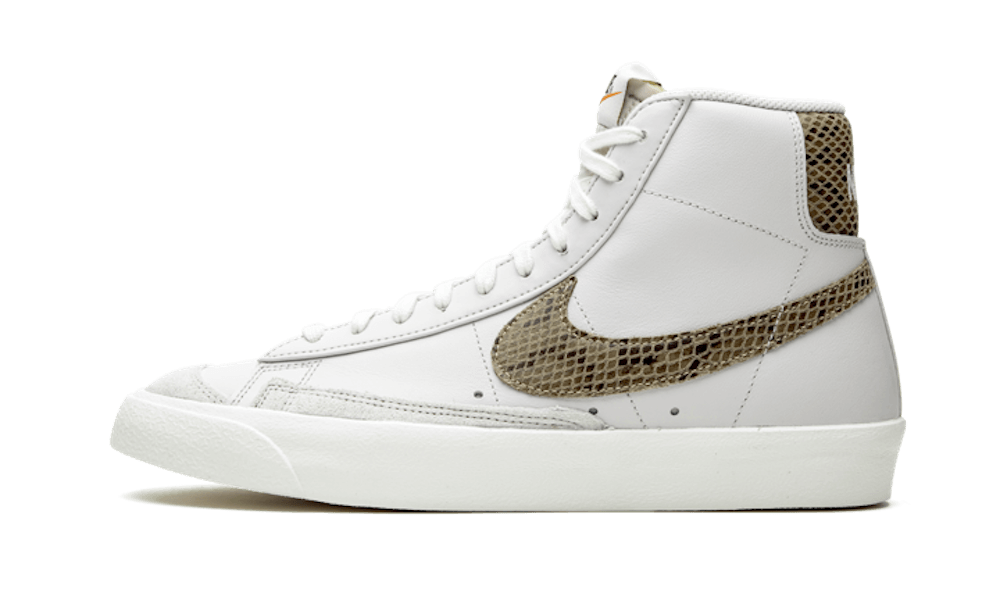 Overkicks - Nike Blazer Mid 77 Vintage White Snakeskin (CI1176-002) - vista lateral