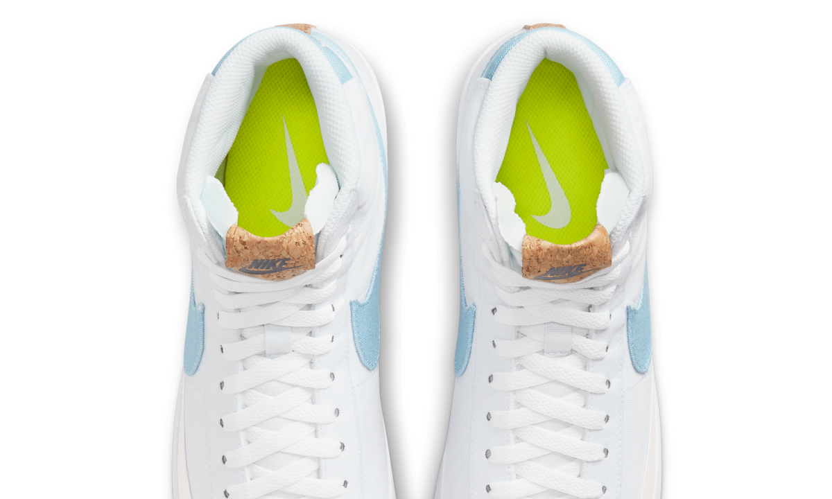 Overkicks - Nike Blazer Mid 77 White Indigo (CI1166-100) - vista superior