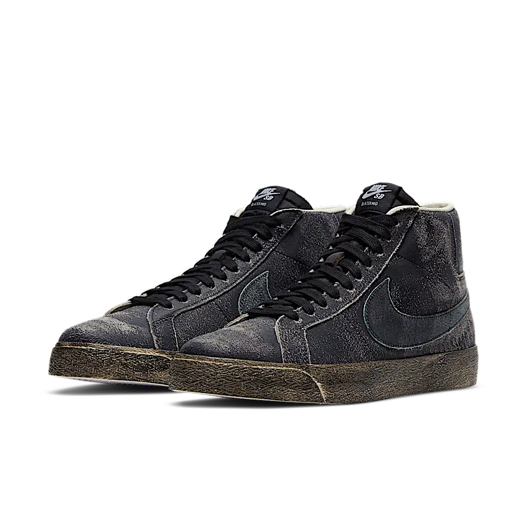 Overkicks - Nike Blazer Mid Faded Black (DA1839-001) - vista trasera