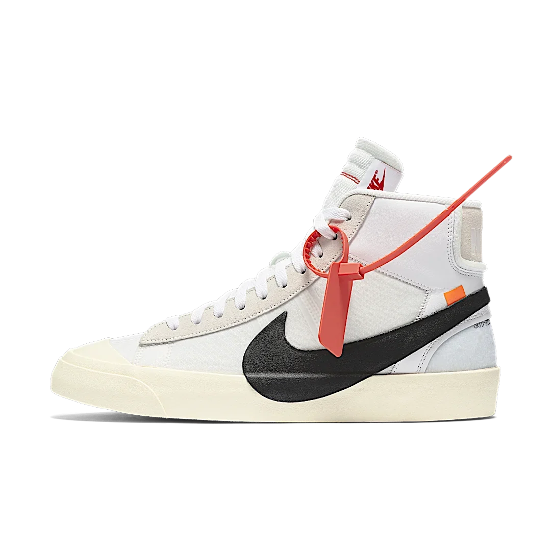 Overkicks - Nike Blazer Mid Off-White (AA3832-100) - vista lateral