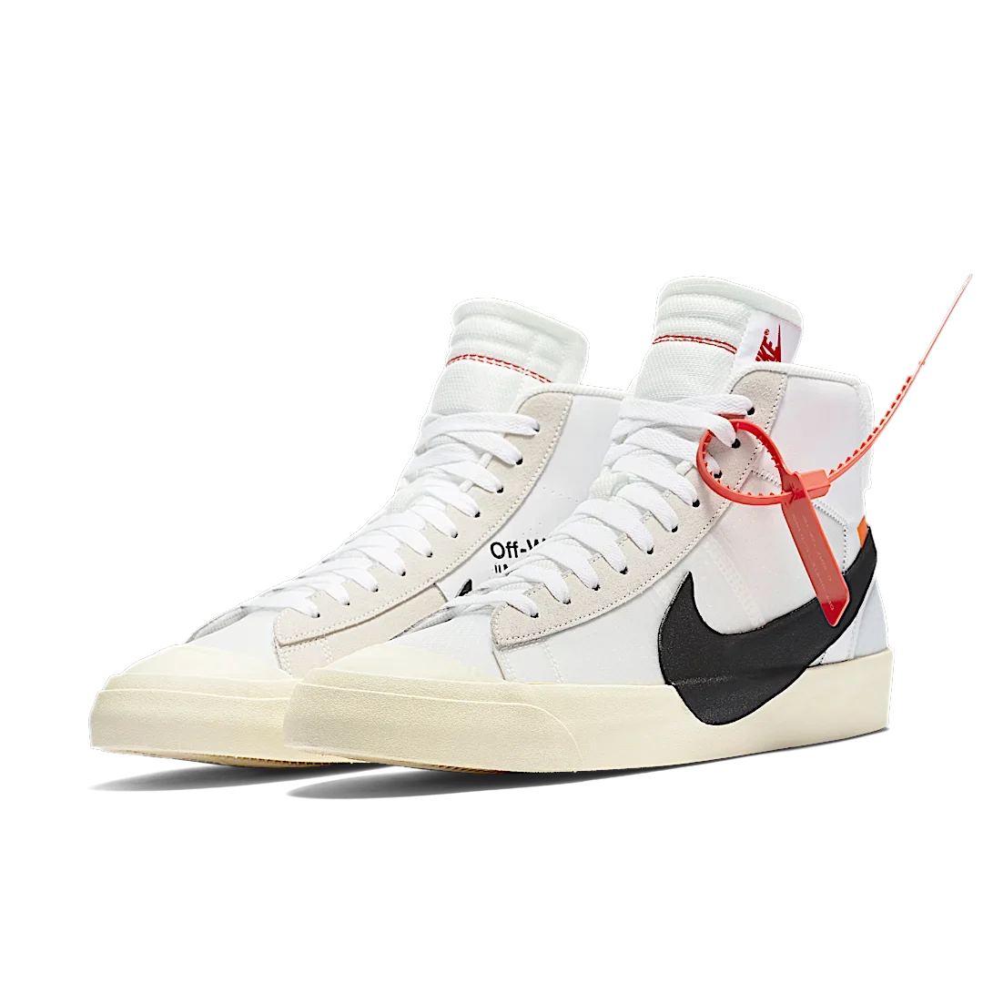 Overkicks - Nike Blazer Mid Off-White (AA3832-100) - vista trasera
