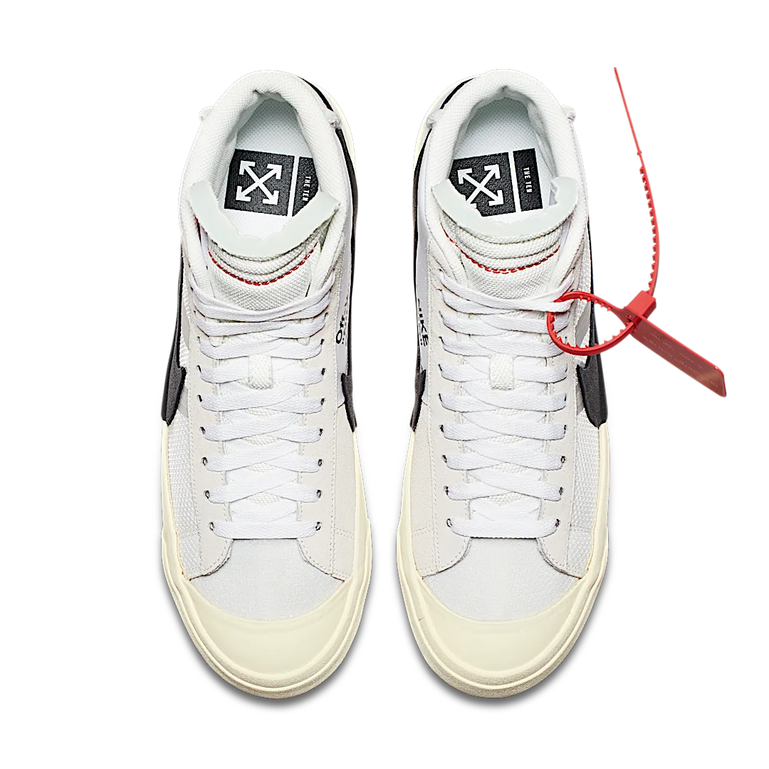 Overkicks - Nike Blazer Mid Off-White (AA3832-100) - par completo