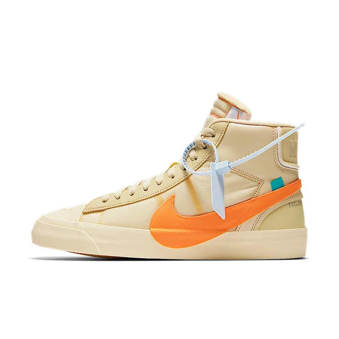 Overkicks - Nike Blazer Mid Off-White All Hallows Eve (AA3832-700) - vista lateral