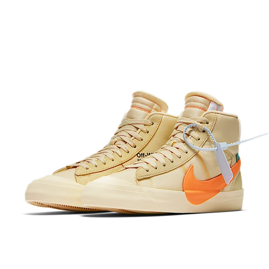 Overkicks - Nike Blazer Mid Off-White All Hallows Eve (AA3832-700) - vista trasera