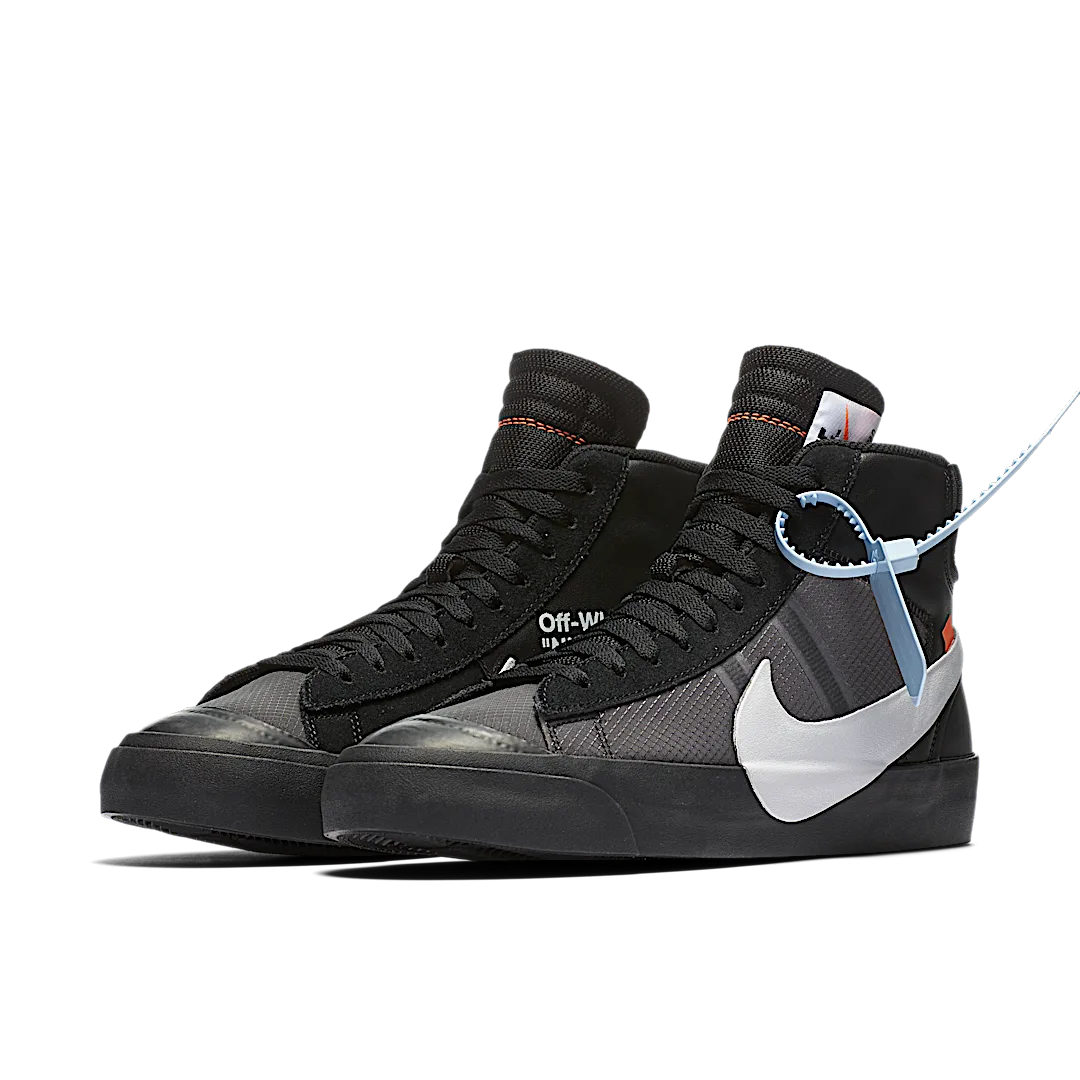 Overkicks - Nike Blazer Mid Off-White Grim Reaper (AA3832-001) - vista trasera