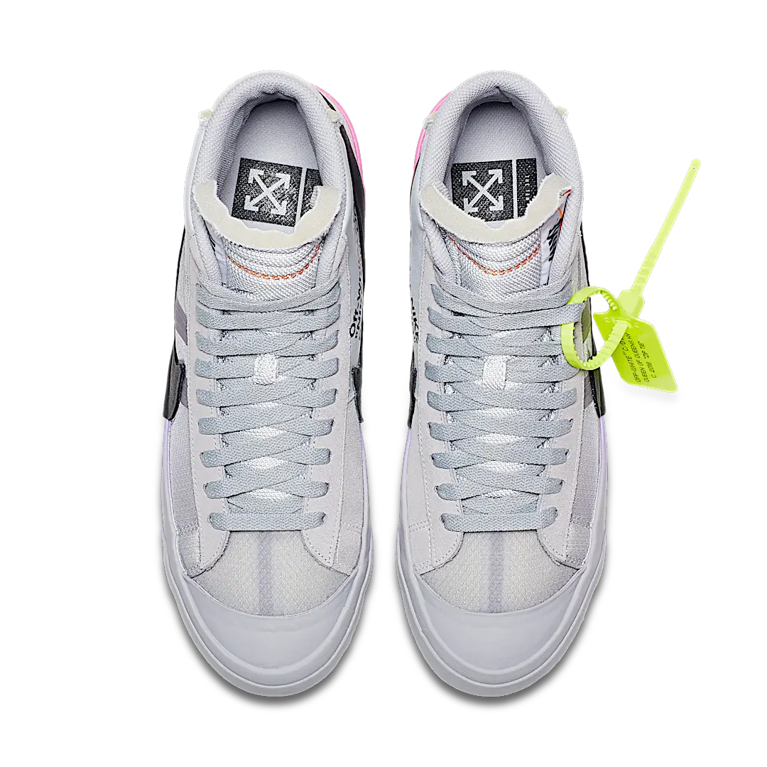 Overkicks - Nike Blazer Mid Off-White Wolf Grey Serena Queen (AA3832-002) - par completo