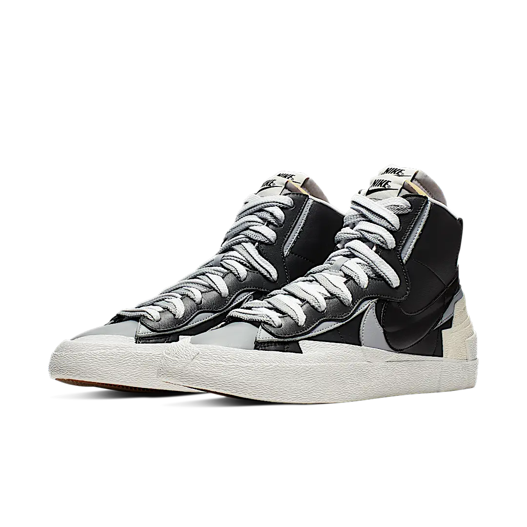 Overkicks - Nike Blazer Mid sacai Black Grey (BV0072-002) - vista trasera