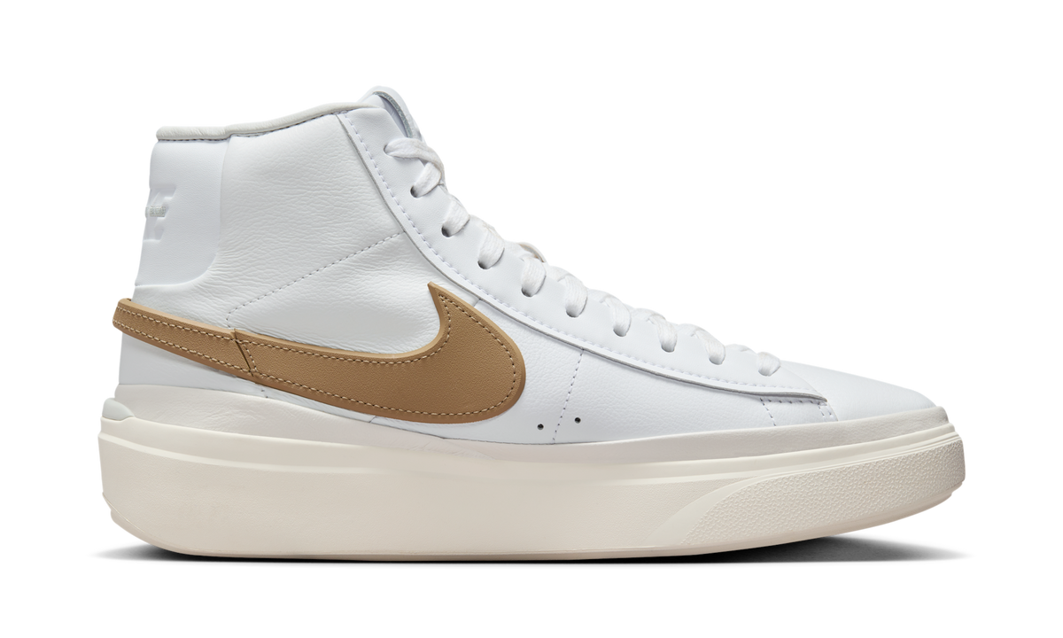 Overkicks - Nike Blazer Phantom Mid White Khaki (DX5800-102) - detalle suela