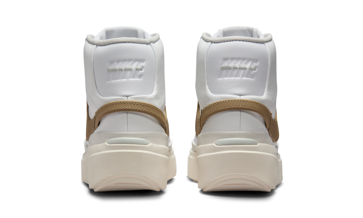 Overkicks - Nike Blazer Phantom Mid White Khaki (DX5800-102) - detalle talon